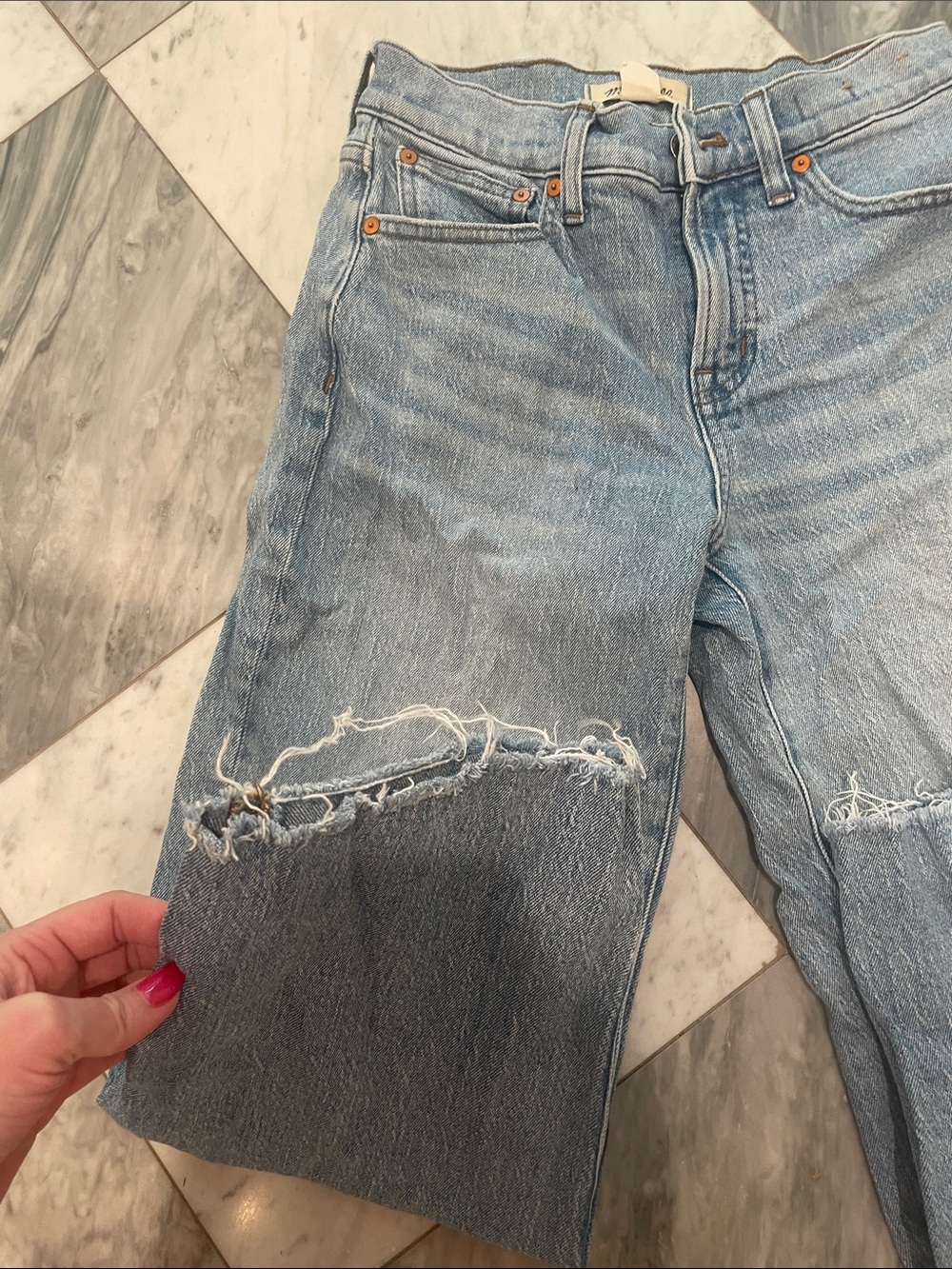 Madewell Perfect Vintage Wide Leg Crop 25P - Picture 6 of 7